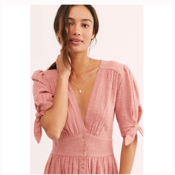 NWT Free People Love Of My Life Midi Dress - Picture 6 of 14